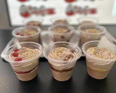 Чоколаден мус - чоколаден крем, плазма, малина, нутела